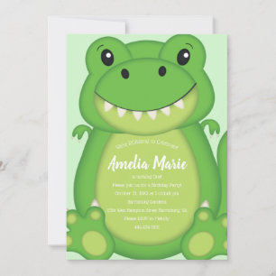 Invitation Dinosaur fête d'anniversaire T-Rex