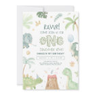 Invitation Dinosaur premier anniversaire