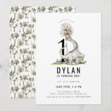 Dinosaur Thème 1ère fête d'anniversaire