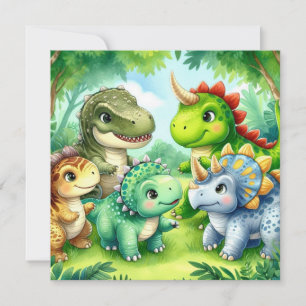 Invitation dinosaure