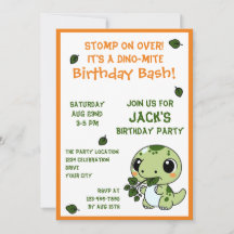 Dinosaure amusant thème Toddler l'anniversaire du