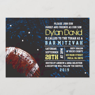 Invitation d'invitation de Mitzvah de barre