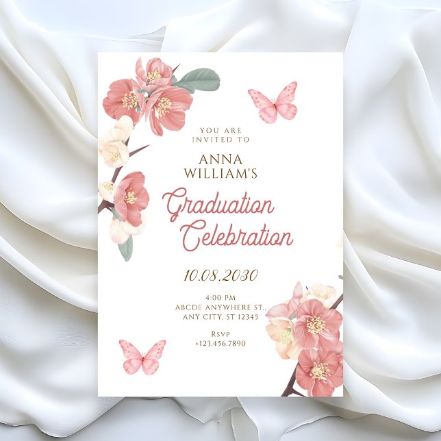 Invitation Diplôme de branche florale (Créateur téléchargé)