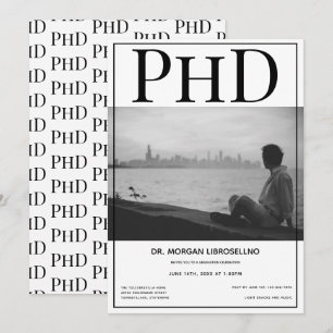 Invitation Diplômé de doctorat en photographie