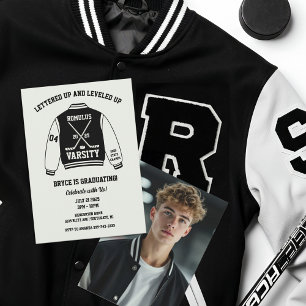 Invitation Diplôme de hockey sur glace Varsity Jacket Party