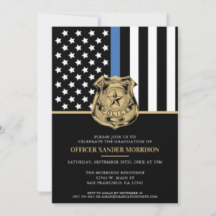 Invitation Diplômé de l'Académie de la Police