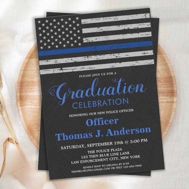 Invitation Diplôme de l'Académie de police officier de ligne  (Créateur téléchargé)