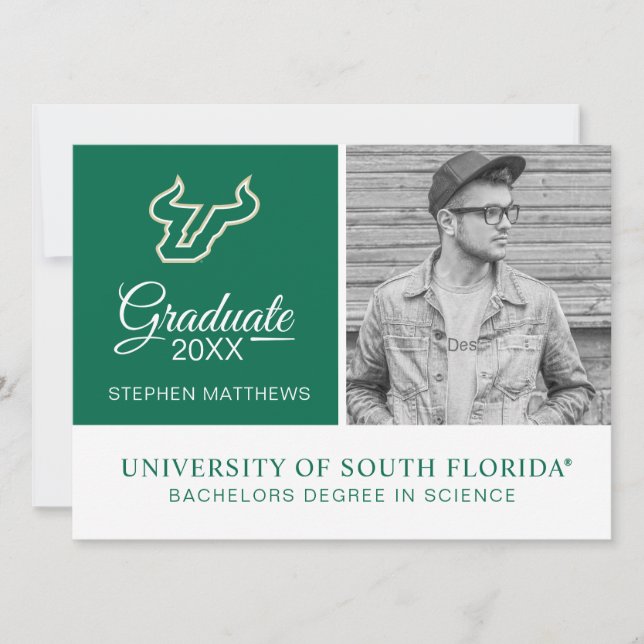 Invitation Diplômé de l'université de Floride du Sud (Devant)