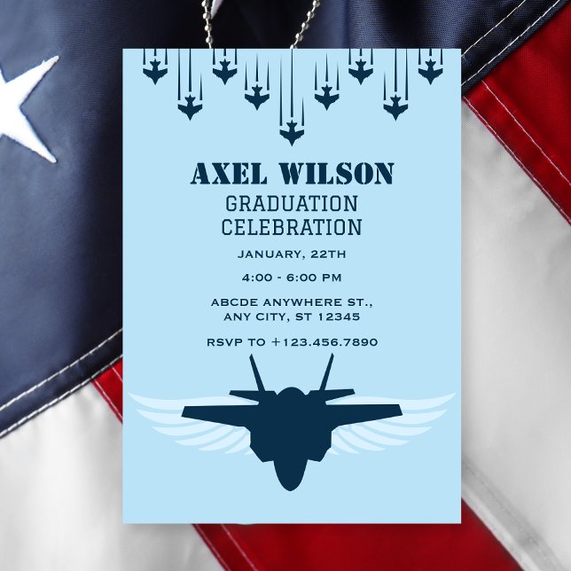 Invitation Diplôme de pilote de la Force aérienne (Créateur téléchargé)