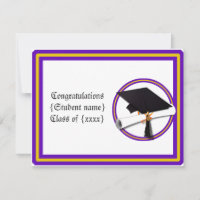 Diplôme d'études supérieures Couleurs violet et or