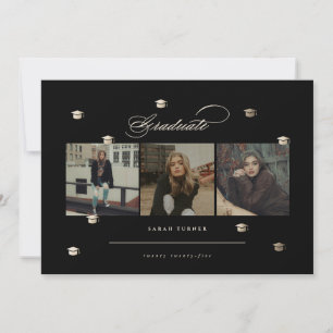 Invitation Diplômé   Élégante demande de diplôme