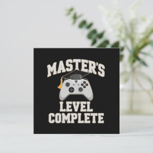 Invitation Diplômé en jeu vidéo de maîtrise Promotion 2026 