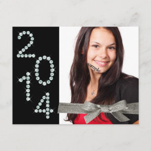 Invitation Diplôme photo de la Parties scintillant Diamond Bl