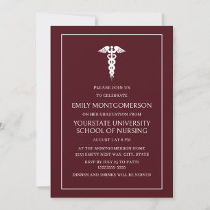 Invitation Diplômée de l'école d'infirmières en Bourgogne élé