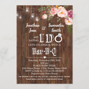 Invitation Dire que je fais du barbecue stock du bar wedding 