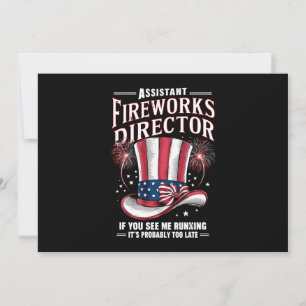 Invitation Directeur adjoint des feux d'artifice États-Unis 4