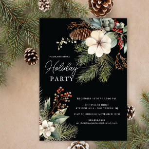 Invitation Direction de la vigne botanique d'hiver Fête des f