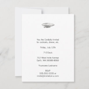 Invitation Dirigeable (Style Typographique)