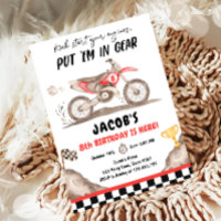Dirt Bike Motorcross Course Vélo Boy Anniversaire
