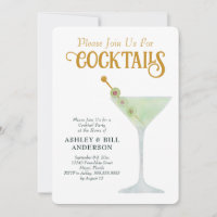 Dirty Martini Cocktail Party Toute occasion