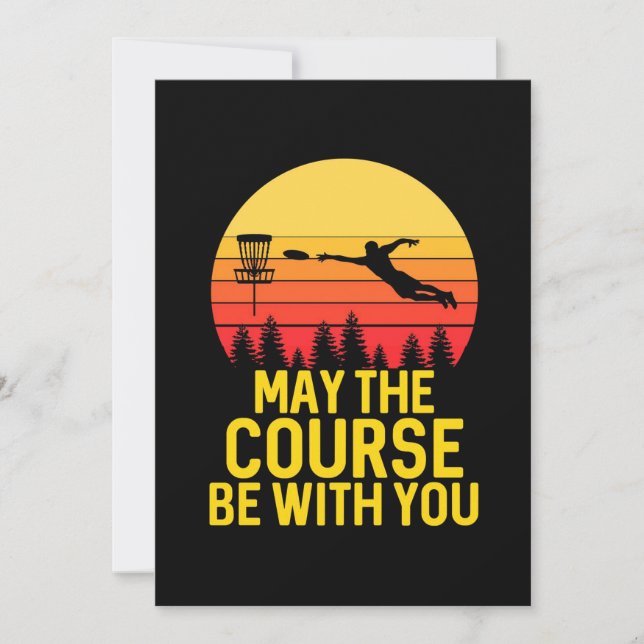 Invitation Disc Golf avec toi (Devant)