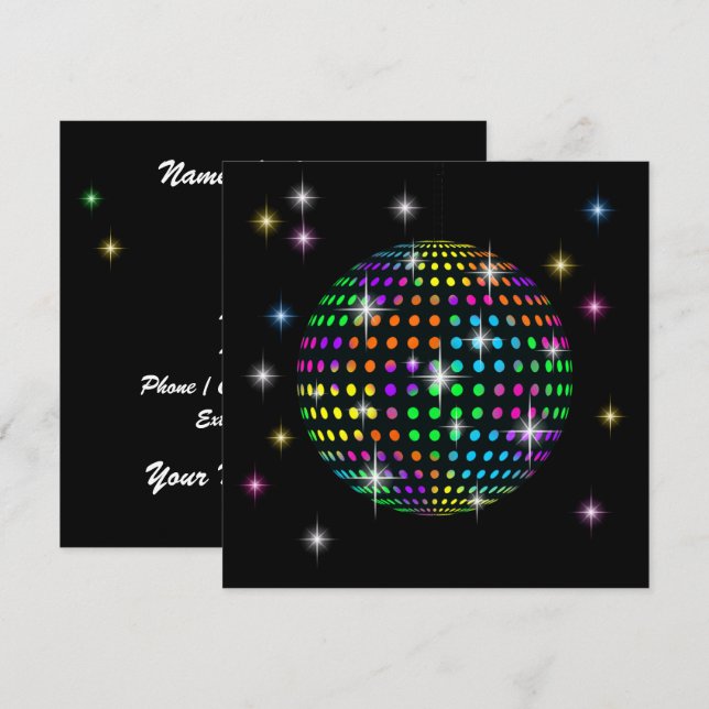 INVITATION DISCO (Devant / Derrière)