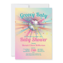 Disco Ball Baby shower Super Pastel Rainbow