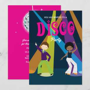 Invitation Disco Birthday Party