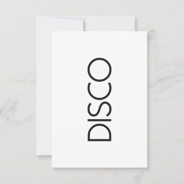 Invitation DISCO Dancing (Devant)