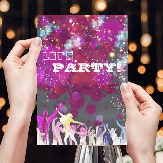 Invitation Disco Night Club Glam Anniversaire/Bachelorette (Créateur téléchargé)