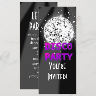 Invitation Disco Party Club