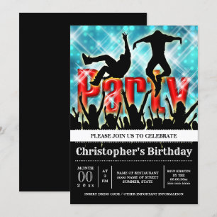 Invitation Disco soirée dansante soirée rave clubing