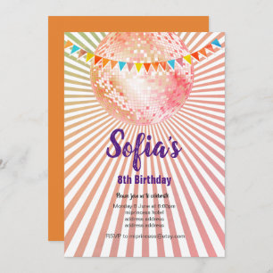 Invitation discothèque, parties scintillant, danse, invitatio