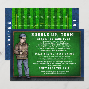 Invitation Discours drôle de l'entraîneur de football pour un