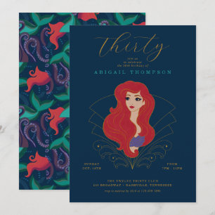 Invitation Disney Princess Ariel   30e anniversaire