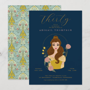 Invitation Disney Princess Belle   30e anniversaire