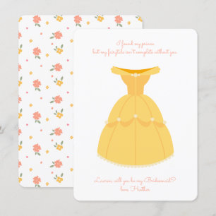 Invitation Disney Princess Belle   Serez-Vous Ma Femme D'Accu