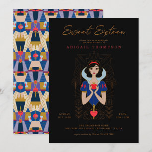 Invitation Disney Princess Blanche Neige   Sweet 16 anniversa