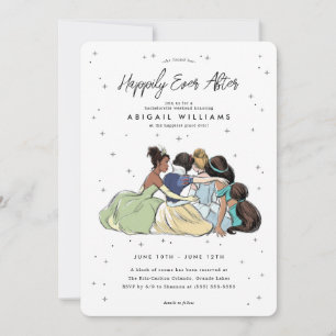 Invitation Disney Princess Sketch Bachelorette
