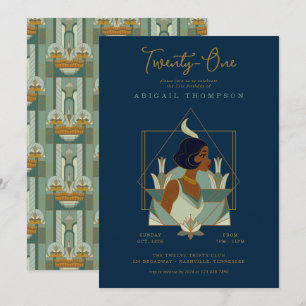 Invitation Disney Princess Tiana 21e anniversaire