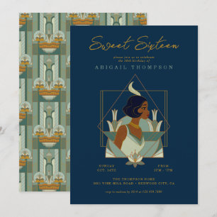 Invitation Disney Princess Tiana Sweet 16 anniversaire