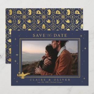 Invitation Disney's Aladdin Gold Enregistrer la date