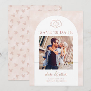 Invitation Disney's Mickey & Minnie Mouse Pink Enregistrer la