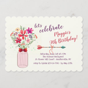 Invitation Disposition de fleurs sauvages