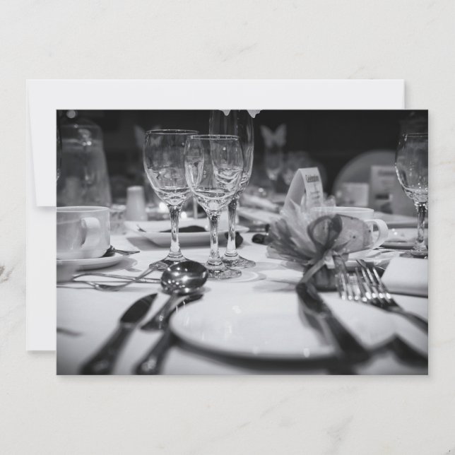 Invitation Disposition de table de mariage (Devant)