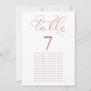 Invitation Disposition des invités de mariage Élégant feuille