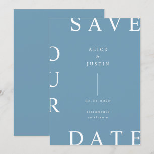 Invitation disposition ultra moderne Enregistrer la date