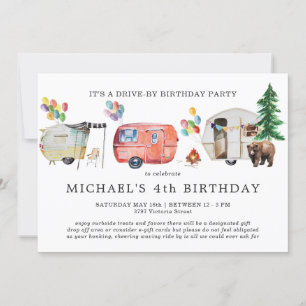 Invitation Distances sociales Conduite à l'invitation d'anniv