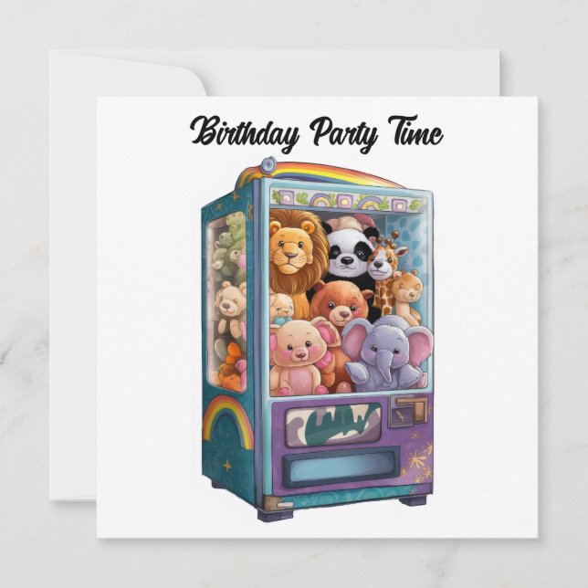 Invitation distributeur de nounours (Devant)