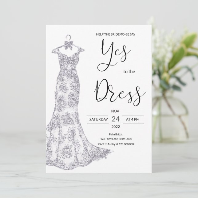 Invitation Dites Oui À La Robe (Debout devant)